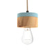 Houten hangende lamp Ø 11 cm in 3 soorten hout