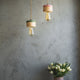 Houten hangende lamp Ø 11 cm in 3 soorten hout