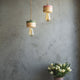 Houten hangende lamp Ø 11 cm in 3 soorten hout
