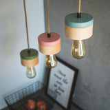 Wooden hanging lamp Ø 11cm in 3 types of wood