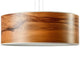Holz-Hängeleuchte Discus Europäischer Nussbaum mit edlem Holzdesign und warmem Licht für stilvolle Räume.