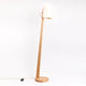 Holz Stehlampe mit zylindrischem Schirm, 167 cm hoch, in natürlichem Design, ideal für individuelle Raumgestaltungen.