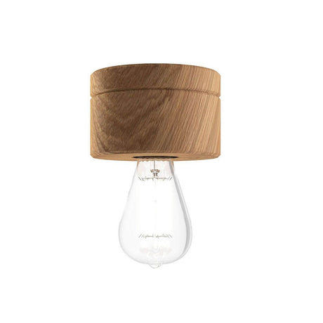 Ściana drewna i lampa sufitowa Ø 11 cm w 3 rodzajach drewna