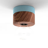 Wooden wall &amp; ceiling light Ø 11cm in 3 types of wood