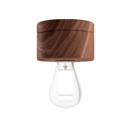 Ściana drewna i lampa sufitowa Ø 11 cm w 3 rodzajach drewna