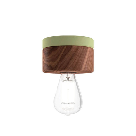 Ściana drewna i lampa sufitowa Ø 11 cm w 3 rodzajach drewna