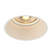 Luminaire encastré Horn-T QPAR111 blanc, luminaire haute tension orientable au design blanc.