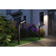 House LED Außenwandleuchte Ito Bewegungssensor Vertikal an Hauseingang und Gartenweg, modernes IP44 Metallgehäuse, asymmetrische Lichtverteilung