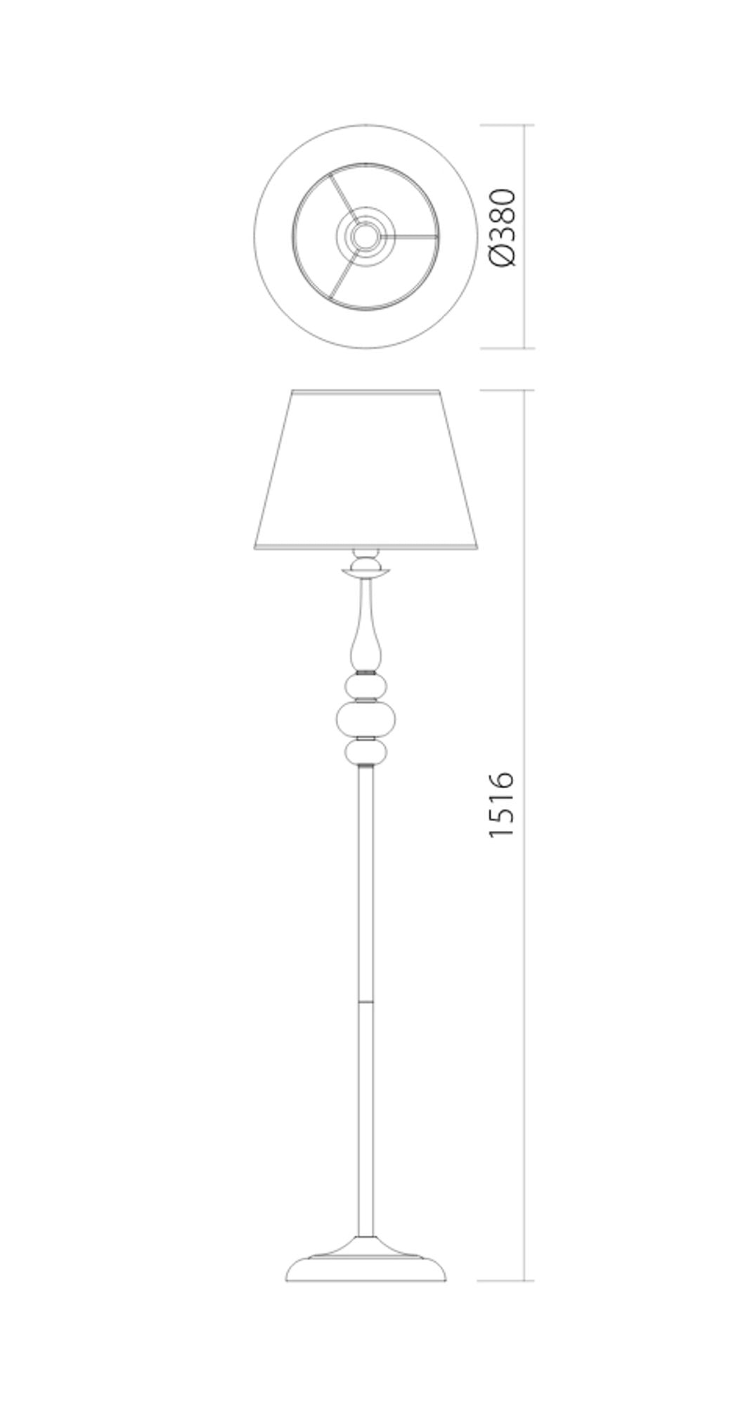 Lampada da terra Elizee a 1 luce 