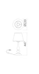 Lampada da tavolo Elizee a 1 luce 