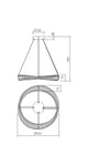 LED-Pendelleuchte Oblige Ø 60cm Dimmbar