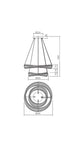 LED-Pendelleuchte Oblige Ø 40+60cm Dimmbar