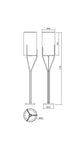 Gulvlampe Poseido 1-lyskilde 