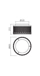 LED-Deckenleuchte Vanesia Ø 40cm Dimmbar