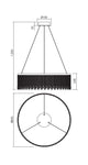 LED-Hängeleuchte Vanesia Ø 80cm Dimmbar