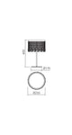 LED-Tischleuchte Vanesia Goldfarben Dimmbar 25cm