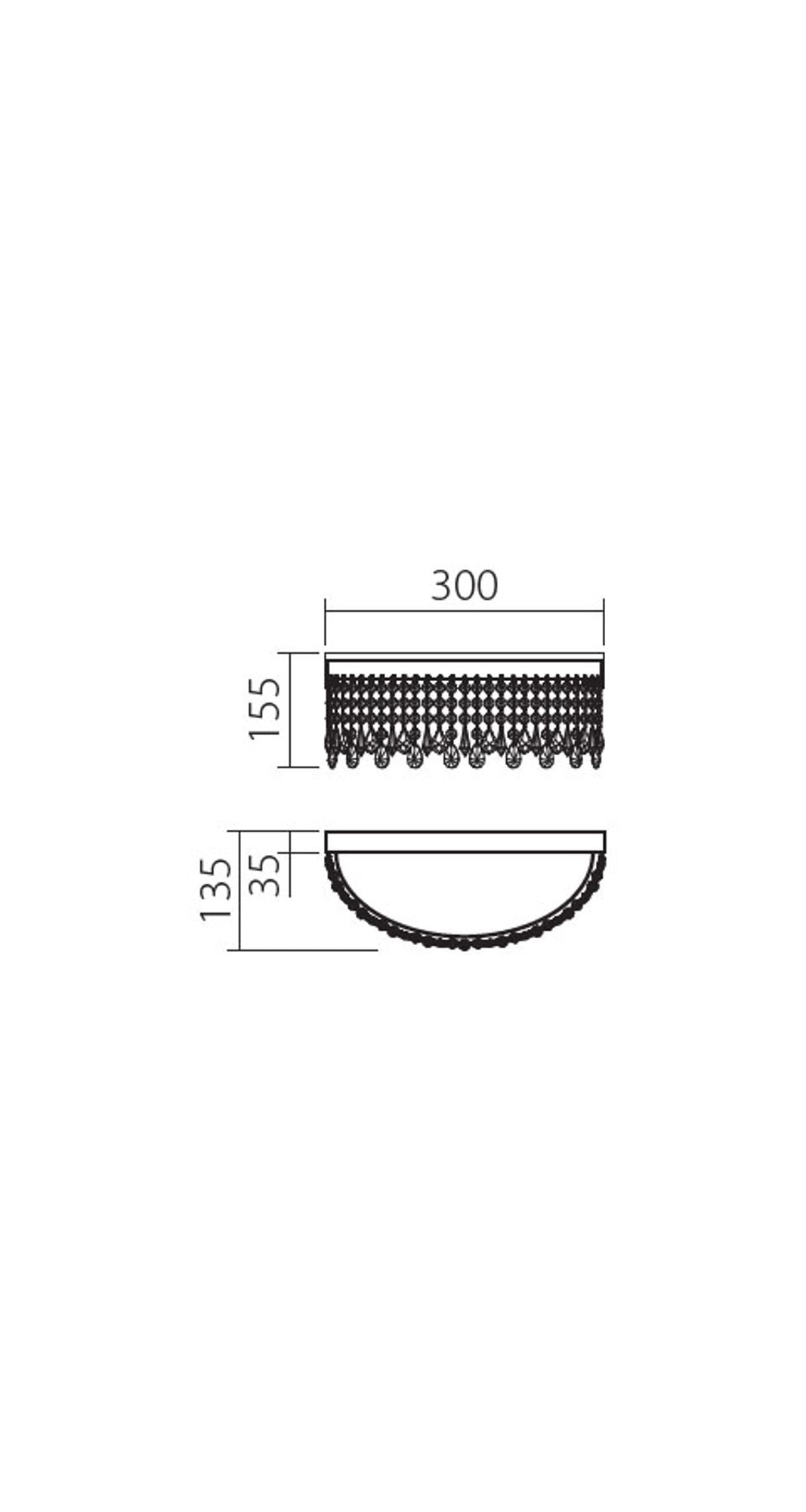 LED-Wandleuchte Vanesia Goldfarben