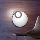 Icone LED plafondlamp vera Ø 50 cm wit, aluminium geborsteld