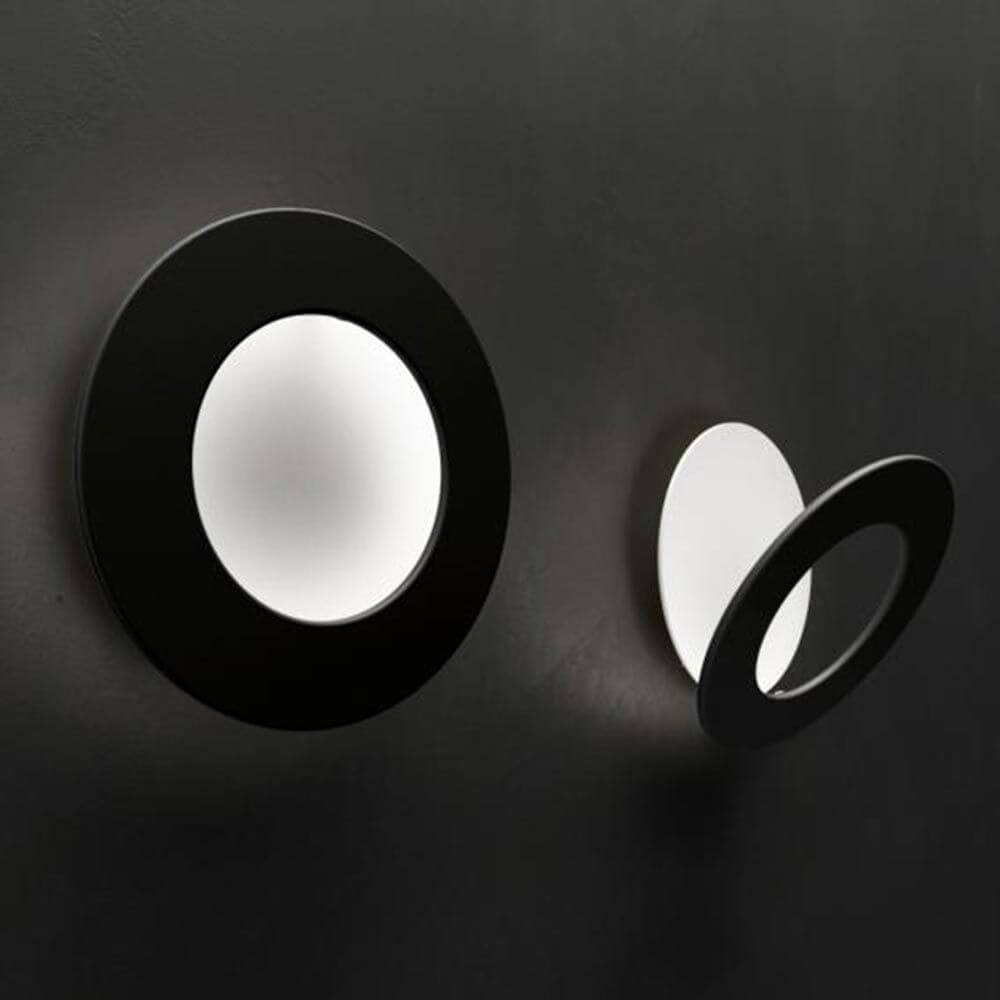 Icone LED Wandleuchte Vera Ø 26cm Weiß, Schwarz
