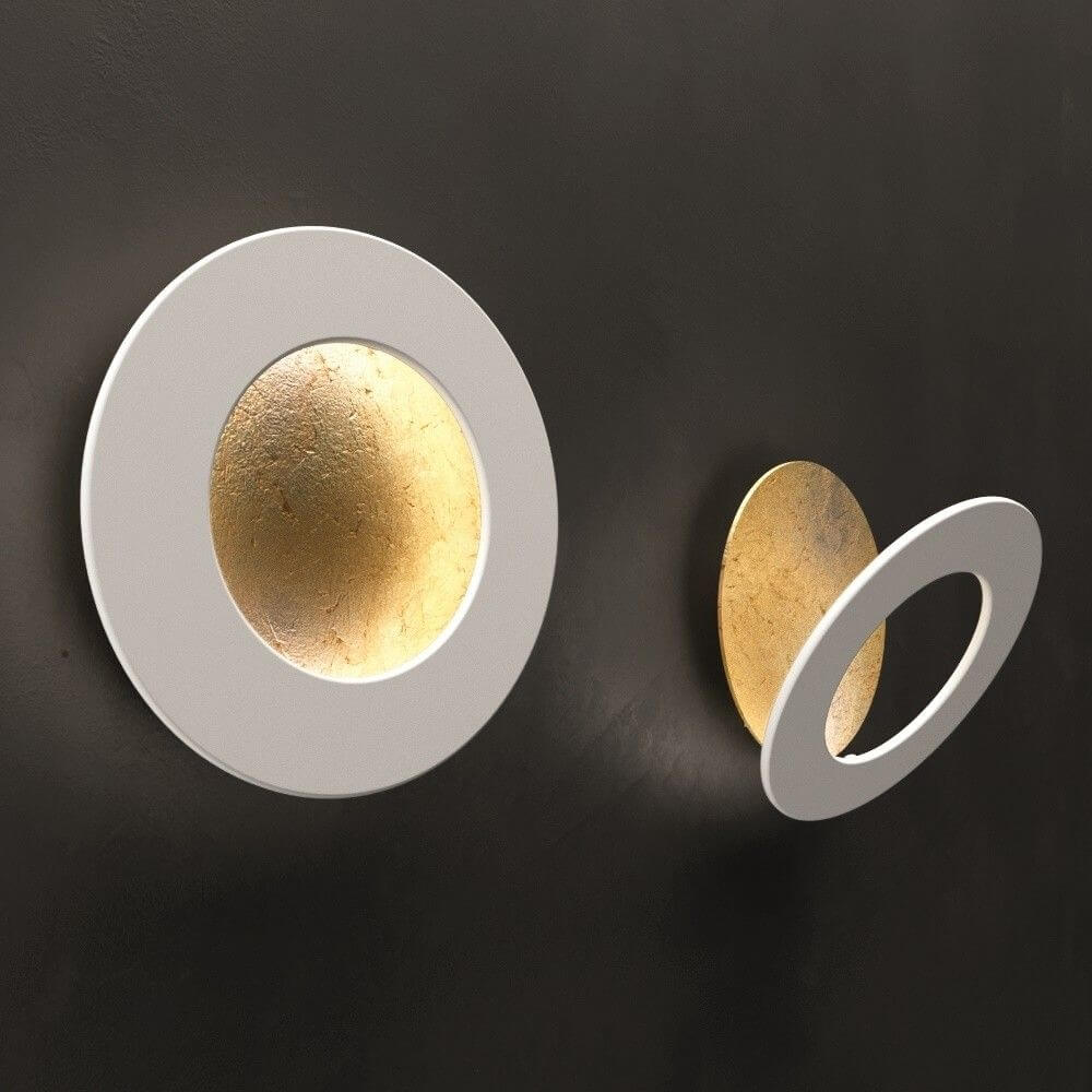 Lampada a parete a LED Vera Ø 31 cm oro, bianco