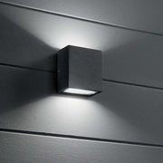 Argo LED Außen-Wandleuchte IP65 in Anthrazit, moderne Außenleuchte für effektvolle Wandbeleuchtung