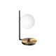 Elegante Birds Kugel Tischleuchte mit modernem Design aus Metall und Glas.