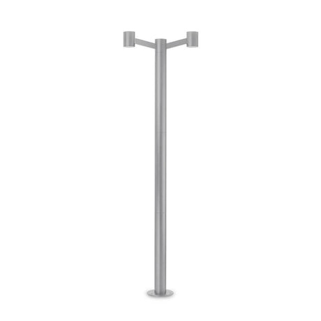 Clio outdoor floor lamp with 2 lights in a modern design for outdoor use.