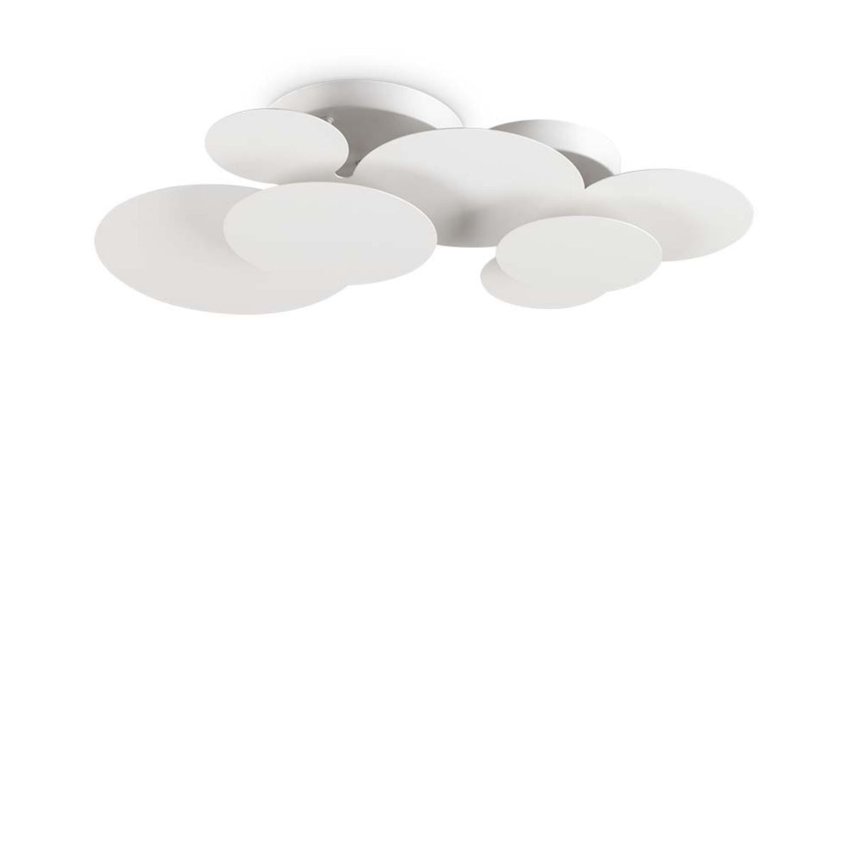 Cloud LED Wand- & Deckenleuchte in modernem Design mit sanften, runden Formen.