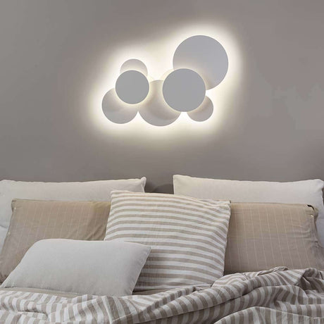 Cloud LED Wand- & Deckenleuchte von Ideal Lux in Weiß, skandinavisches Wolken-Design für Wand und Decke