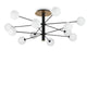 Moderne Cosmopolitan Deckenleuchte mit mehreren opalen Kugeln und elegantem Design.