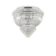 Deckenlampe Dubai 6-flg. Chrom mit glitzernden Kristallen und edlem Design.