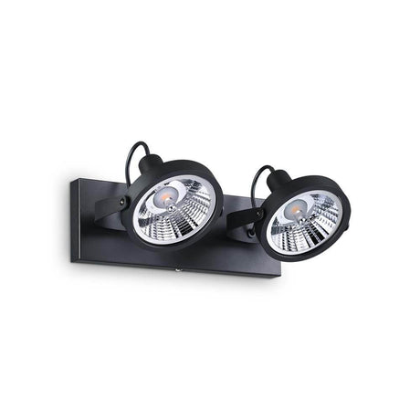 Deckenlampe Glim 2-flammig Schwarz mit modernen Spotlights für stilvolle Beleuchtung.