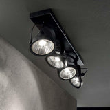 Deckenlampe Glim 4-flammig Schwarz