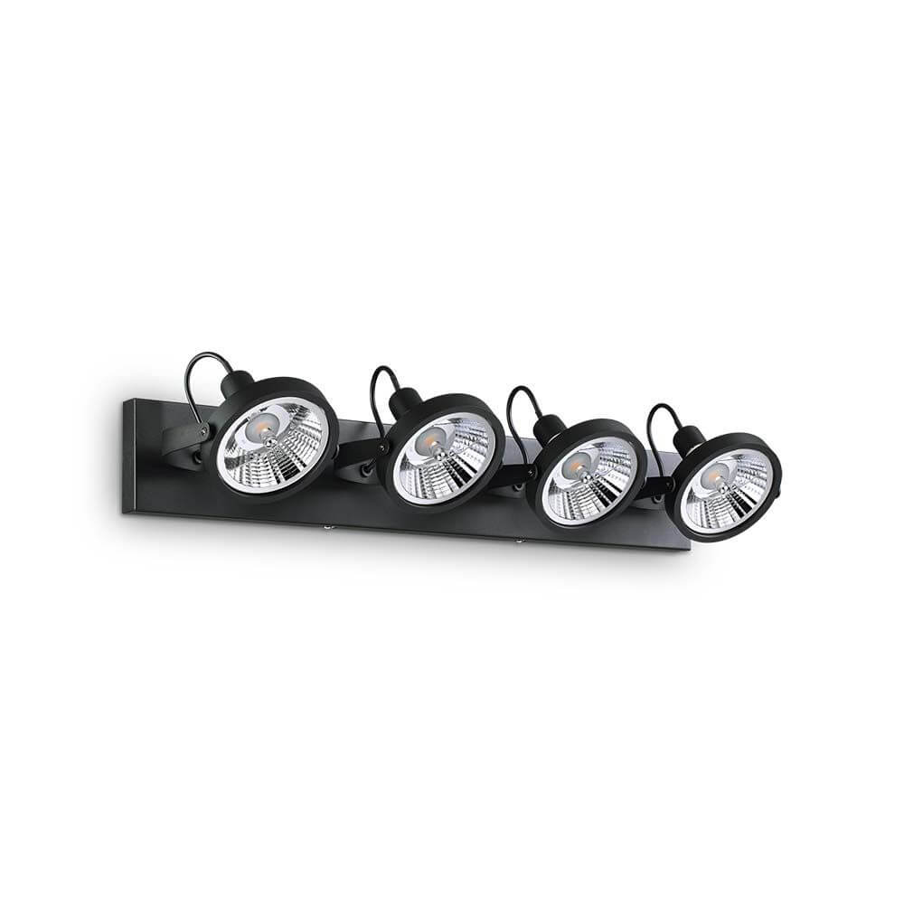 Deckenlampe Glim 4-flammig Schwarz