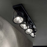 Deckenlampe Glim 4-flammig Schwarz