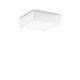 Deckenlampe Ritz 4-flammig 50 x 50cm Weiß, Chrom - moderne quadratische Deckenleuchte in Weiß und Chrom.