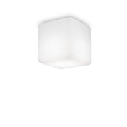 Deckenleuchte Luna Klein IP44 Weiß, Schwarz, moderne weiße Deckenlampe für Bad und Innenräume