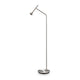 Diesis LED Stehleuchte mit Trittschalter in modernem Design und flexiblem Lampenschirm.