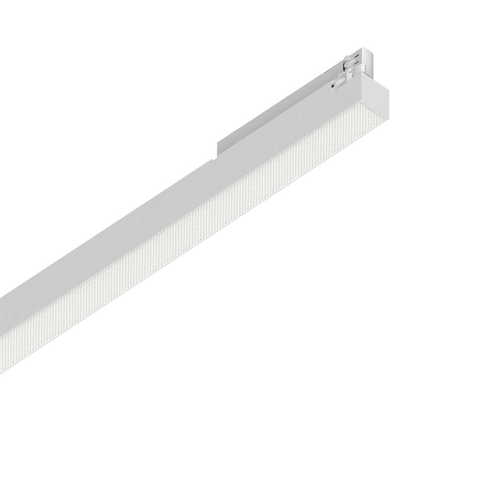 LED Schienen Strahler in Weiß mit klarem Design für moderne Innenbeleuchtung.