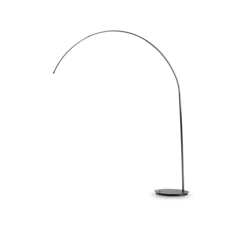 Dorsale arc floor lamp without shade 230cm, elegant metal light in a modern design