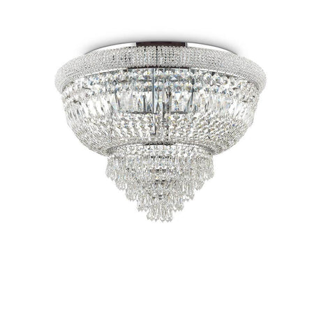 Dubai Kristall Deckenleuchte 14-flammig – elegante Deckenleuchte mit Kristallverzierungen.