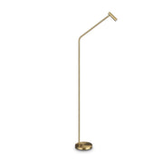 Easy LED Stehleuchte Metall in gebürstetem Messing, modernes Design für jeden Raum.