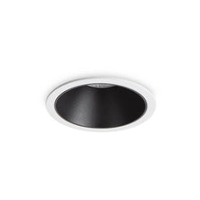 LED Einbauleuchte Game Round Weiß, Schwarz: runde LED-Einbauleuchte mit weißem Ring und schwarzem, mattem Innenring