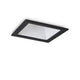 Einbaustrahler Game Square schwarz mit mattem weißen Innenprofil, ideal für Gipskartondecken.