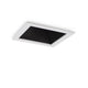 Einbaustrahler Game Square Weiß Schwarz, quadratischer LED-Einbaustrahler mit elegantem Design.