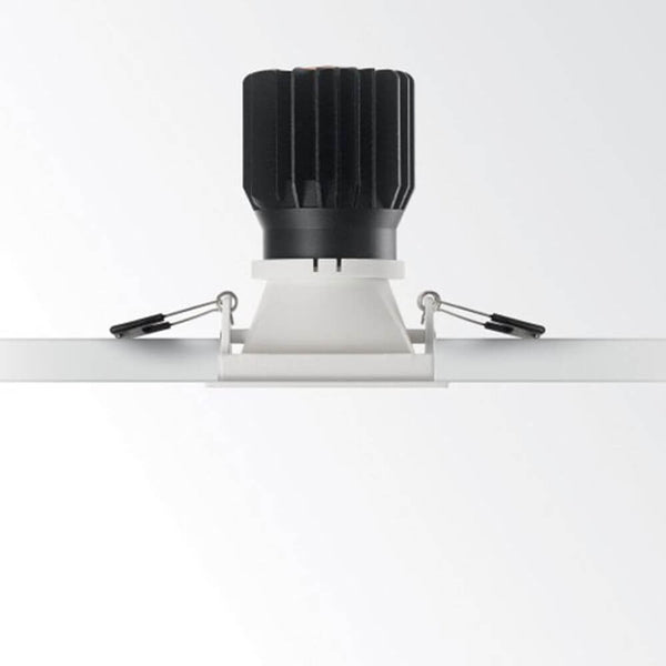 Einbaustrahler Game Square Weiß, quadratischer LED-Einbaustrahler in Weiß matt für Gipskartondecken