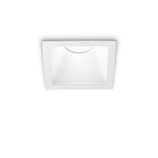 Einbaustrahler Game Square Weiß: quadratische weiße LED-Einbauleuchte für Gipskartondecken