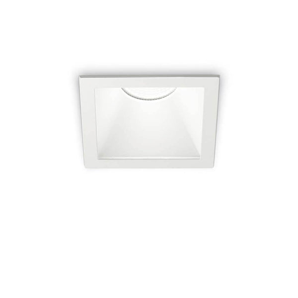 Einbaustrahler Game Square Weiß: quadratische weiße LED-Einbauleuchte für Gipskartondecken