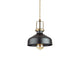Eris Pendelleuchte Metall in modernem Design, mit schwarz-goldenem Finish und eleganter Form.