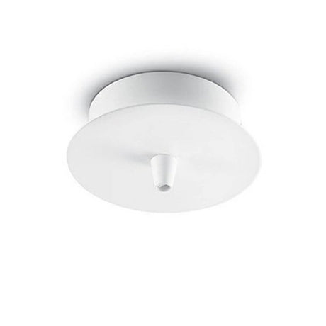 Baldachin Rosone Metallo 1 Luce Weiß - elegantes, minimalistisches Deckenlicht in Weiß.